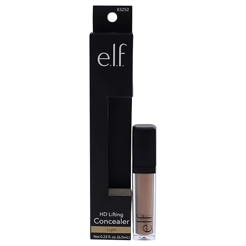 e.l.f. Cosmetics HD Lifting Concealer, Vitamin Infused Formula Conceals Blemishes & Soothes Skin, Light Beauty & Personal Care e.l.f.