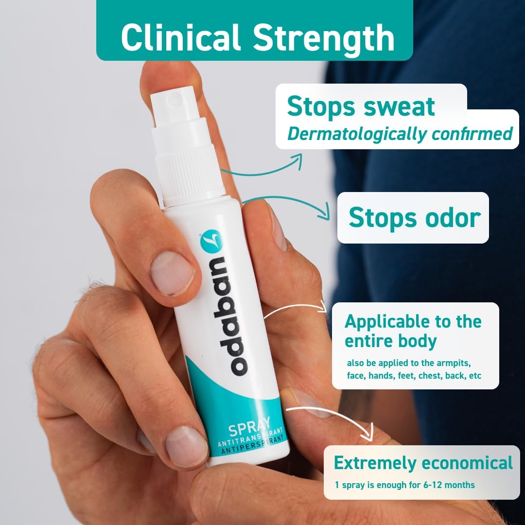 odaban antiperspirant deodorant, clinical strenght & protection, deodorant for men & women for excissive sweating and Hyperhidrosis, fragrance-free 1 Beauty and Personal Care ODABAN ANTIPERPSPIRANT