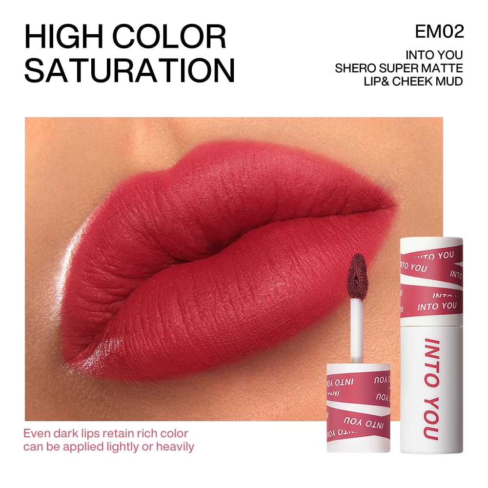 INTO YOU Matte Lipstick, Super Stay Lip Clay for Women, Waterproof, Long Lasting Lip Stain, High Impact Lipcolor with Lightweight Lip Mud Texture Beauty & Personal Care INTO YOU