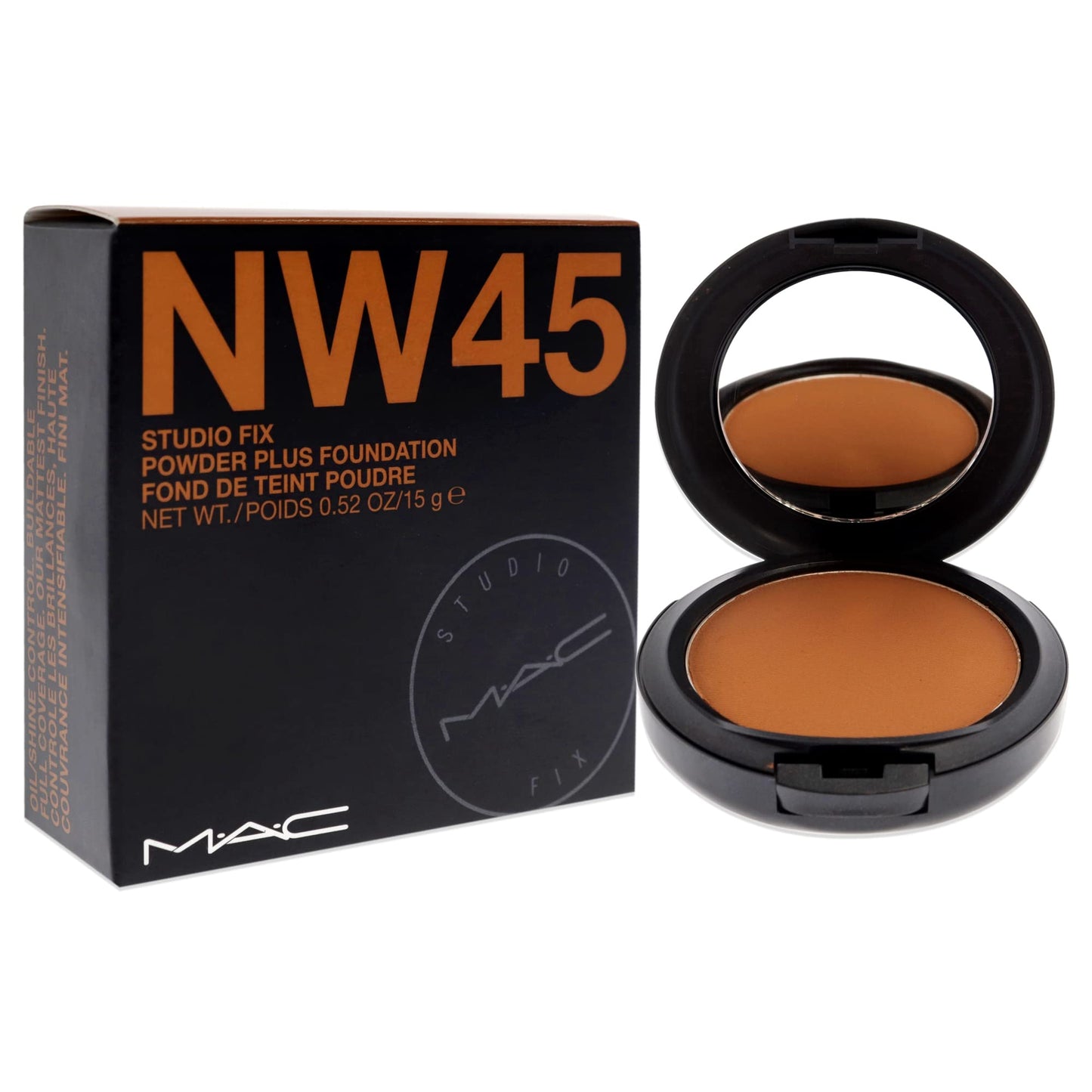 MAC Studio Fix Powder Plus Foundation, NW45, 0.52 Fl Oz (Pack of 1) (MACM51048) Beauty & Personal Care MAC