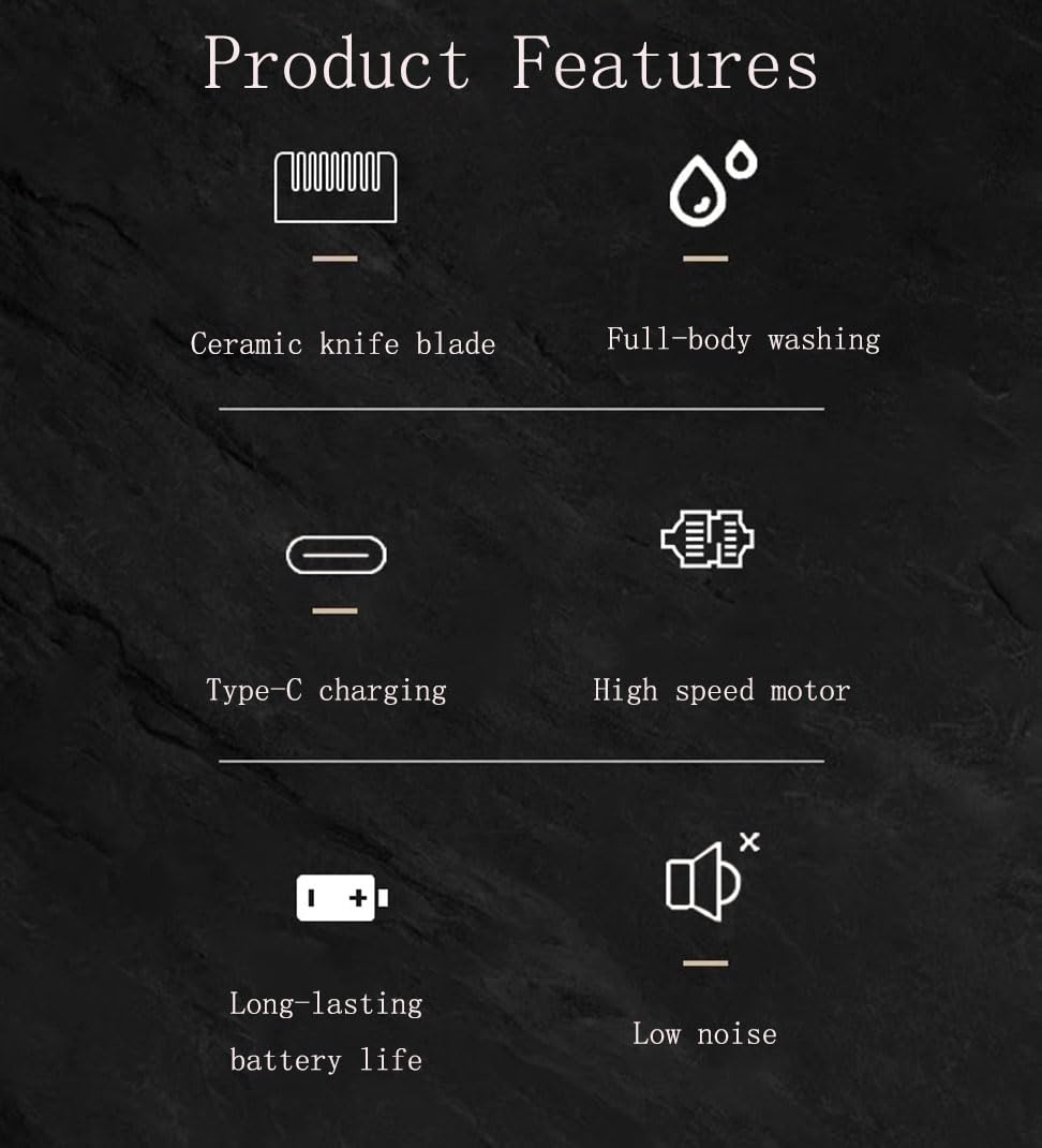 GLESVOWIO Men's Hair Clippers for Professional Trimmer Cordless Rechargeable Powerful Beard Cutting Grooming Tool with 6 Limint Combs Beauty and Personal Care GLESVOWIO