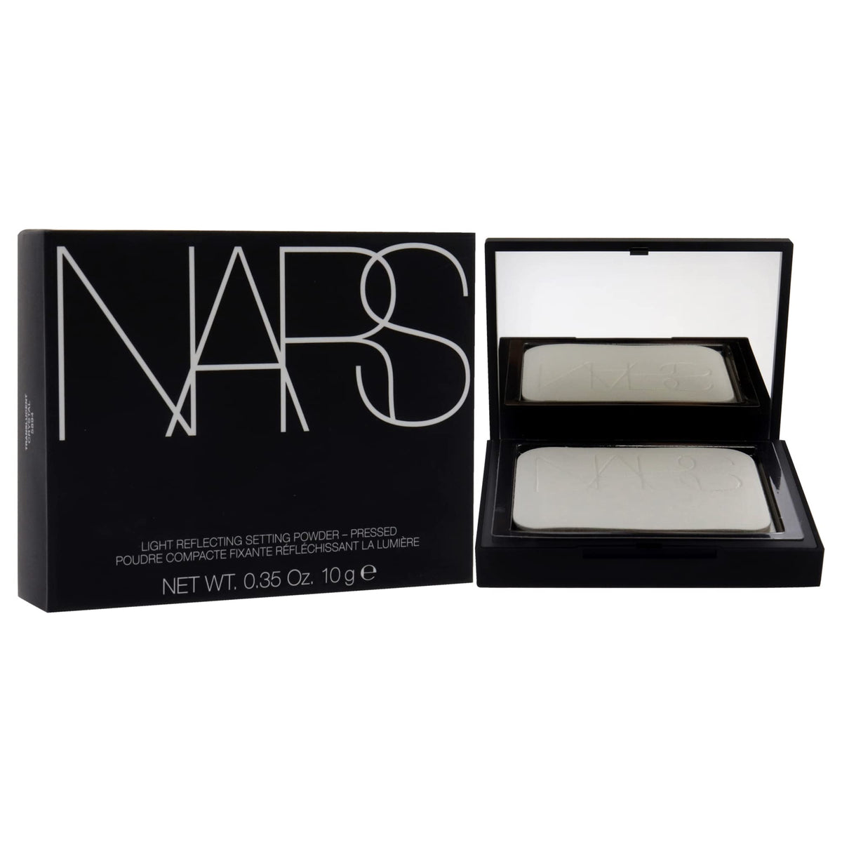 NARS Translucent Crystal Light Reflecting Setting Powder - Pressed - New Version - Full Size with Applicator, 0.35 Ounce (Pack of 1)