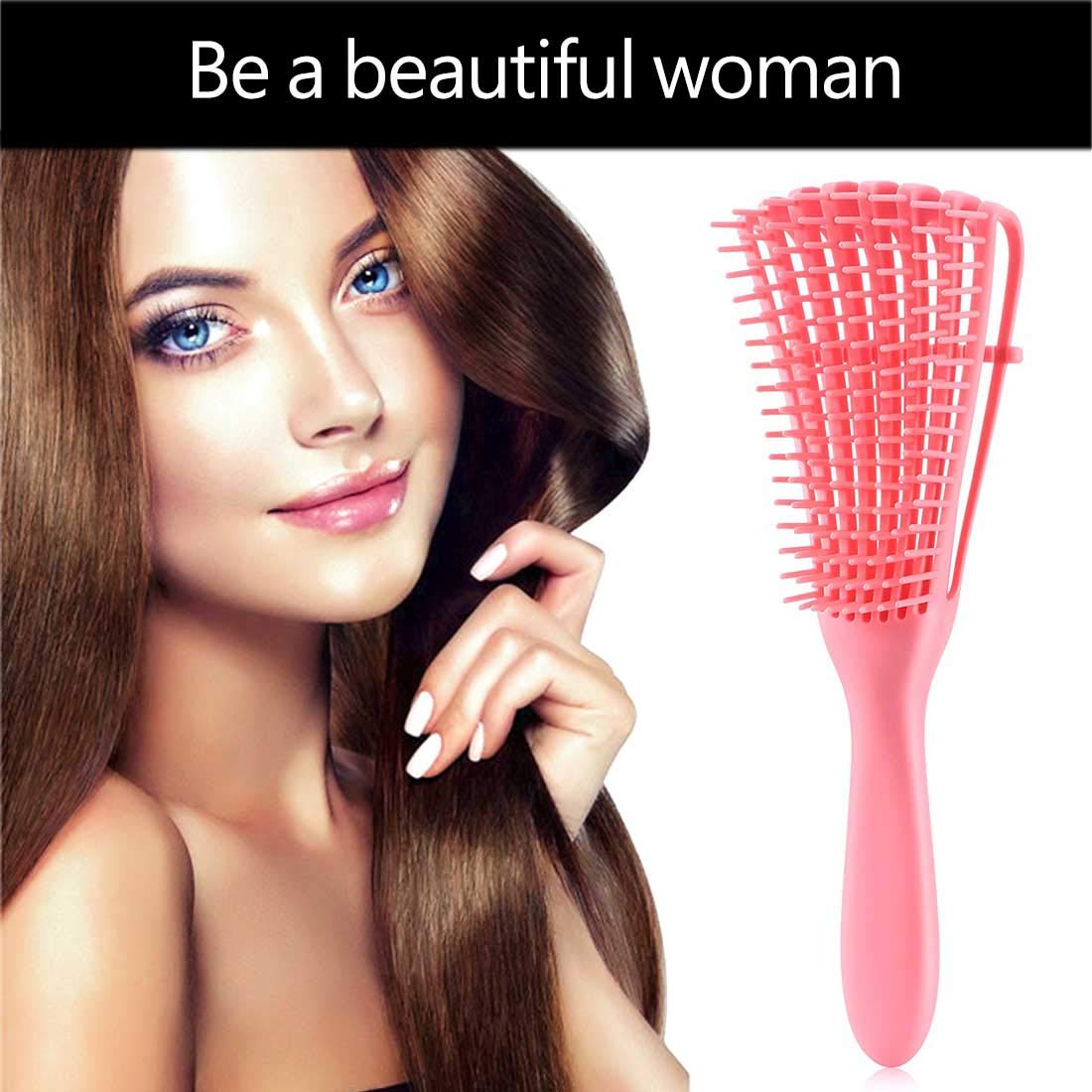 Detangling Brush for Afro American/African 3a to 4c Kinky, Wavy/Curly/Coily Hair - Women's Scalp Massaging Comb for Wet/Dry/Oily/Thick/Long Textured Beauty & Personal Care A.DASHER