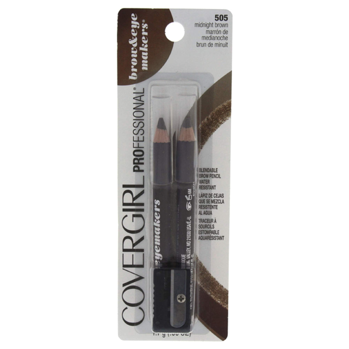 COVERGIRL - Easy Breezy Brow Fill + Define Brow Pencil, Sharpener Included, Long-Lasting, Deeply Pigmented, Blendable Formula, 100% Cruelty-Free Beauty & Personal Care COVERGIRL
