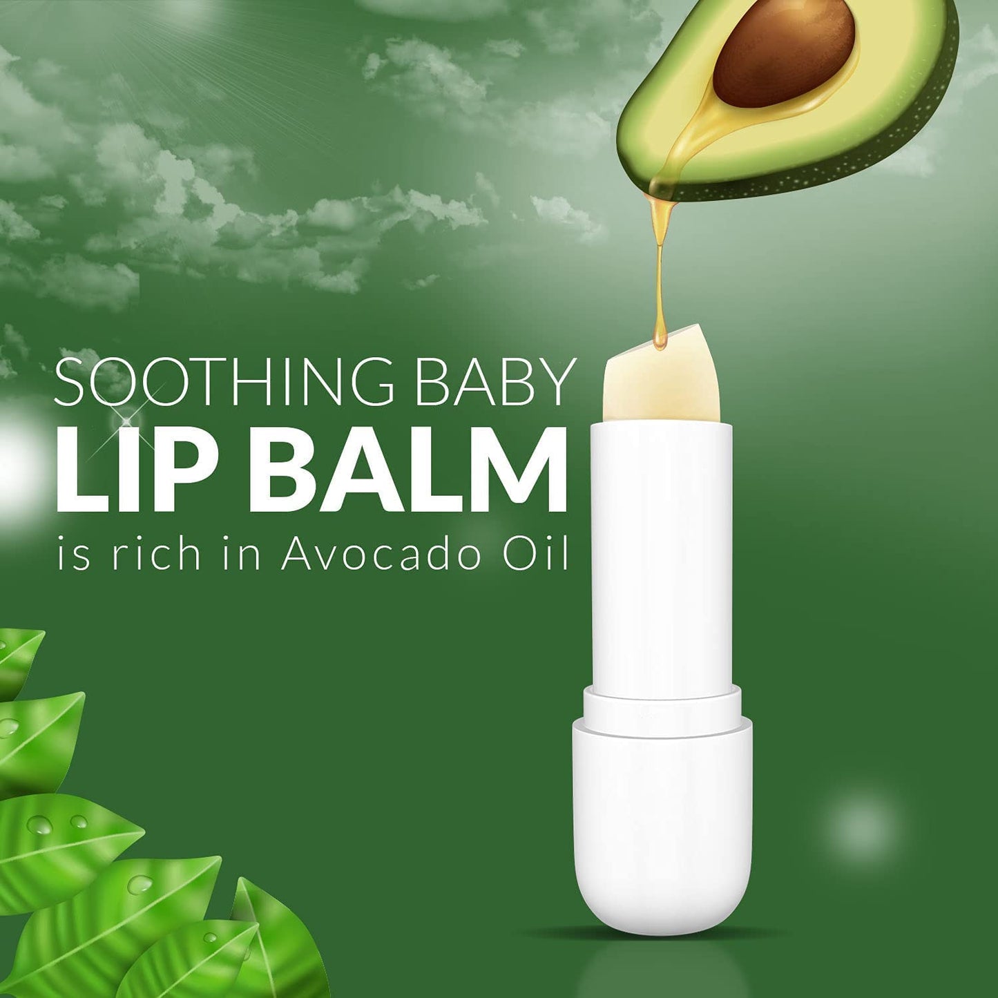 WBM Care Kids Organic Lip Balm, enriched with 100% natural ingredients, provides a hydrating and soothing effect | Pack of 6, each 0.12 oz for soft Beauty & Personal Care WBM