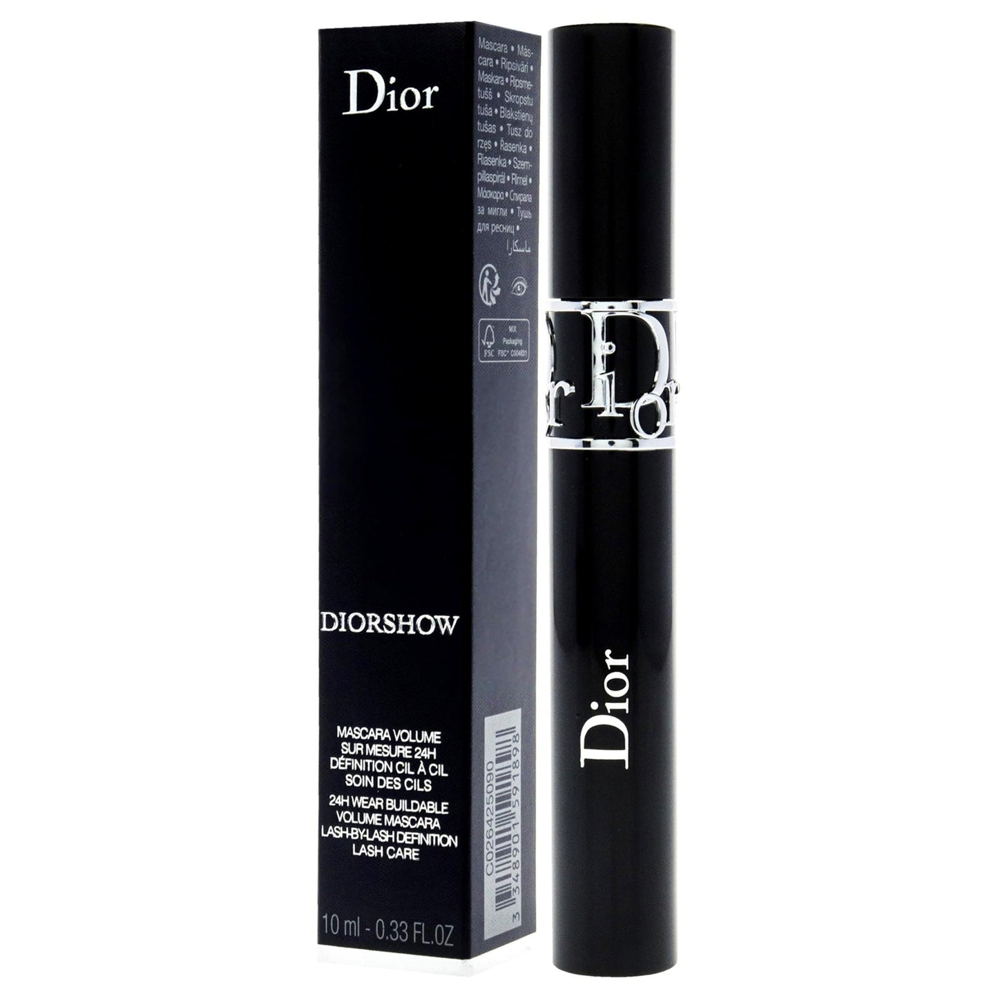Christian Dior Diorshow Mascara Makeup - Black (#090) 0.38 Fluid Ounce (11.5ml) Brush Beauty & Personal Care Dior