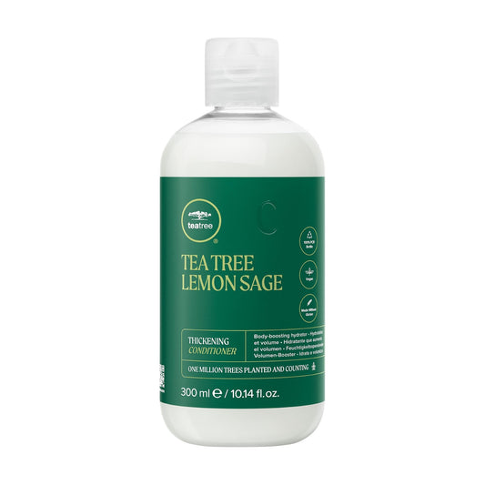 Tea Tree Lemon Sage Thickening Conditioner, Builds Body + Boosts Volume, For Fine Hair, 10.14 fl. oz. Beauty & Personal Care Tea Tree