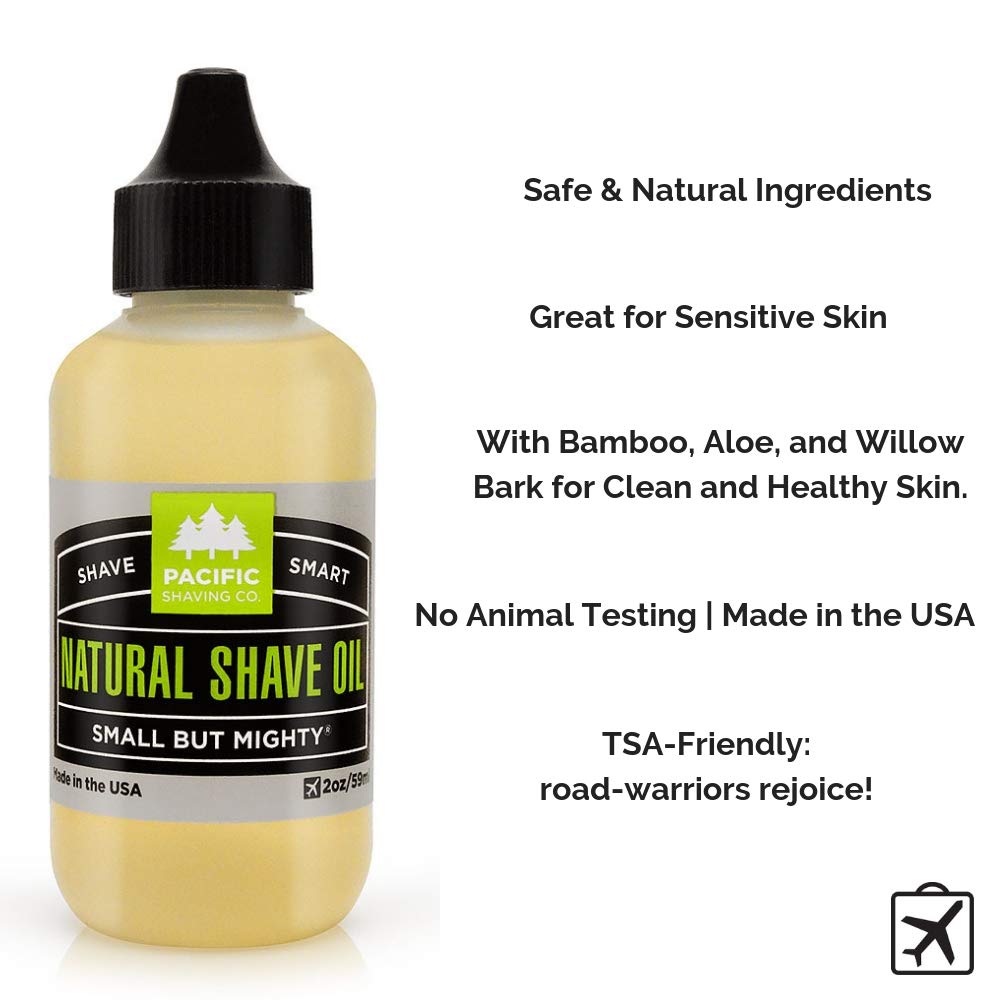 Pacific Shaving Company Natural Shaving Oil, 2 oz 6 Pack Beauty & Personal Care Pacific Shaving Company
