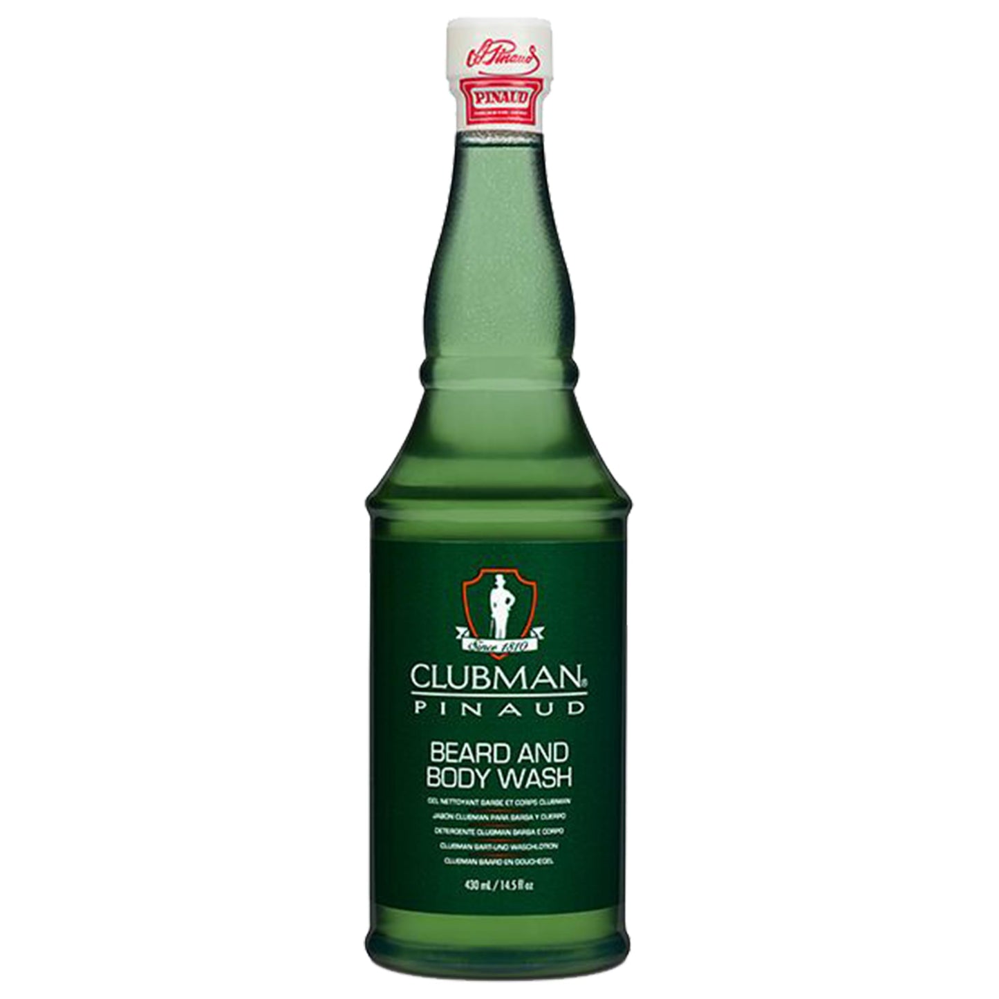 Clubman Pinaud Beard and Body Wash - Dual-Purpose Cleanser, Cleanses & Softens Beards Hair and Skin, Moisturizing Daily Grooming Formula, 14.5 fl oz Beauty & Personal Care Clubman