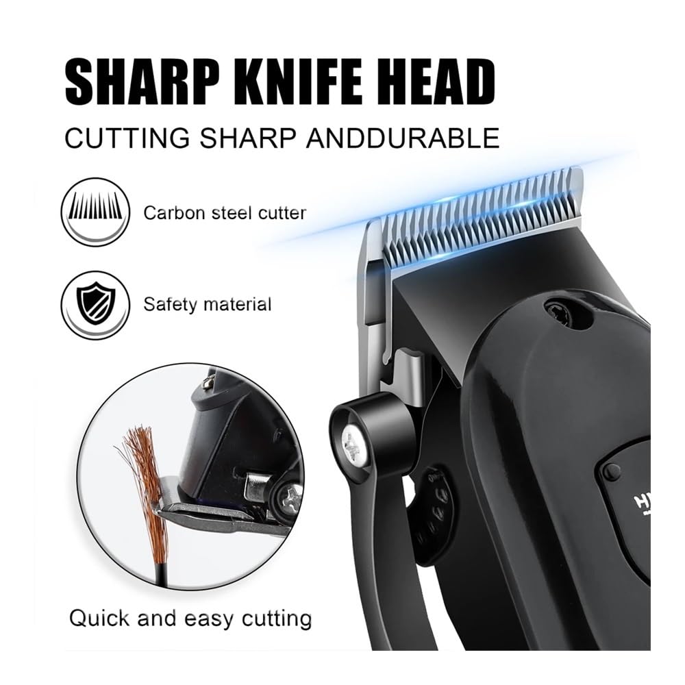 EWKYLSEM Razors Professional 3-Speed Adjustable Electric Hair Clipper, Electric Shaver, USB Charging, Electric Hair Clipper with Display Beauty and Personal Care EWKYLSEM