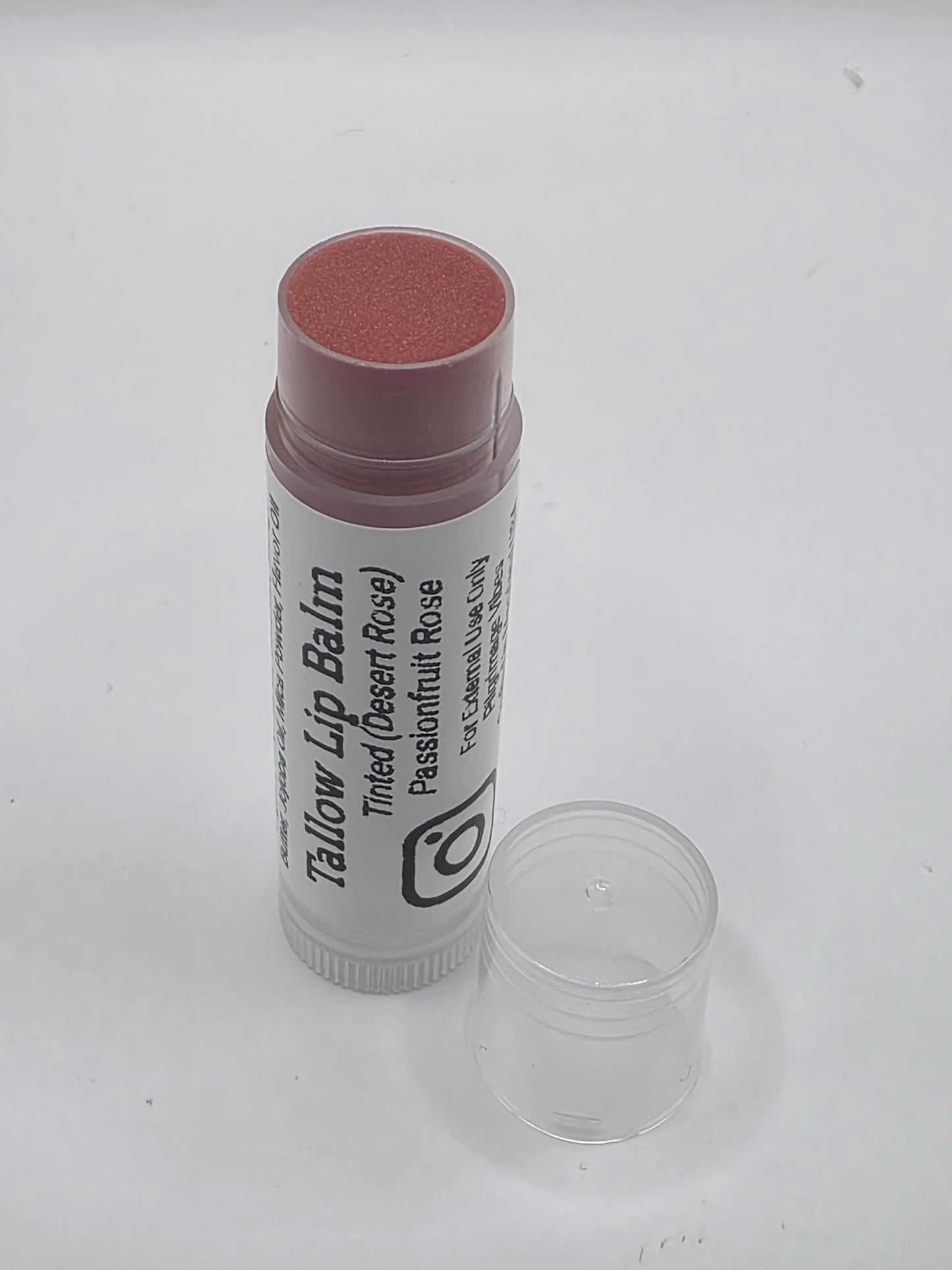 Tallow Lip Balm (3 Pack) (Tinted Desert Rose) Passionfruit Rose Scent, Handmade Grass Fed Beef Tallow Lip Balm with Nourishing Oils Beauty and Personal Care Pilgrimage Vibes
