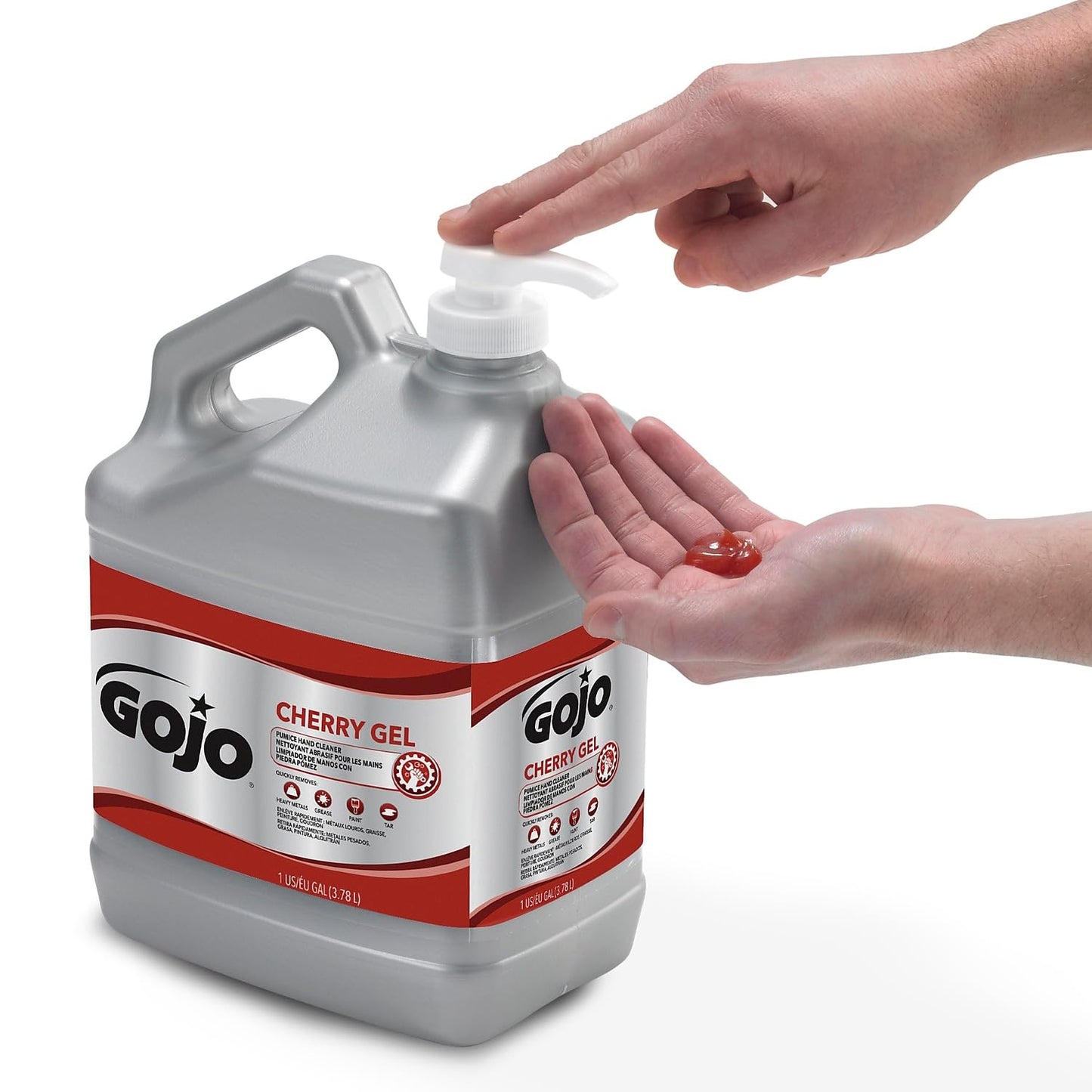 Gallon Pump Cherry Gel Pumice Hand Cleaner (Carton of 2) Beauty & Personal Care GOJO