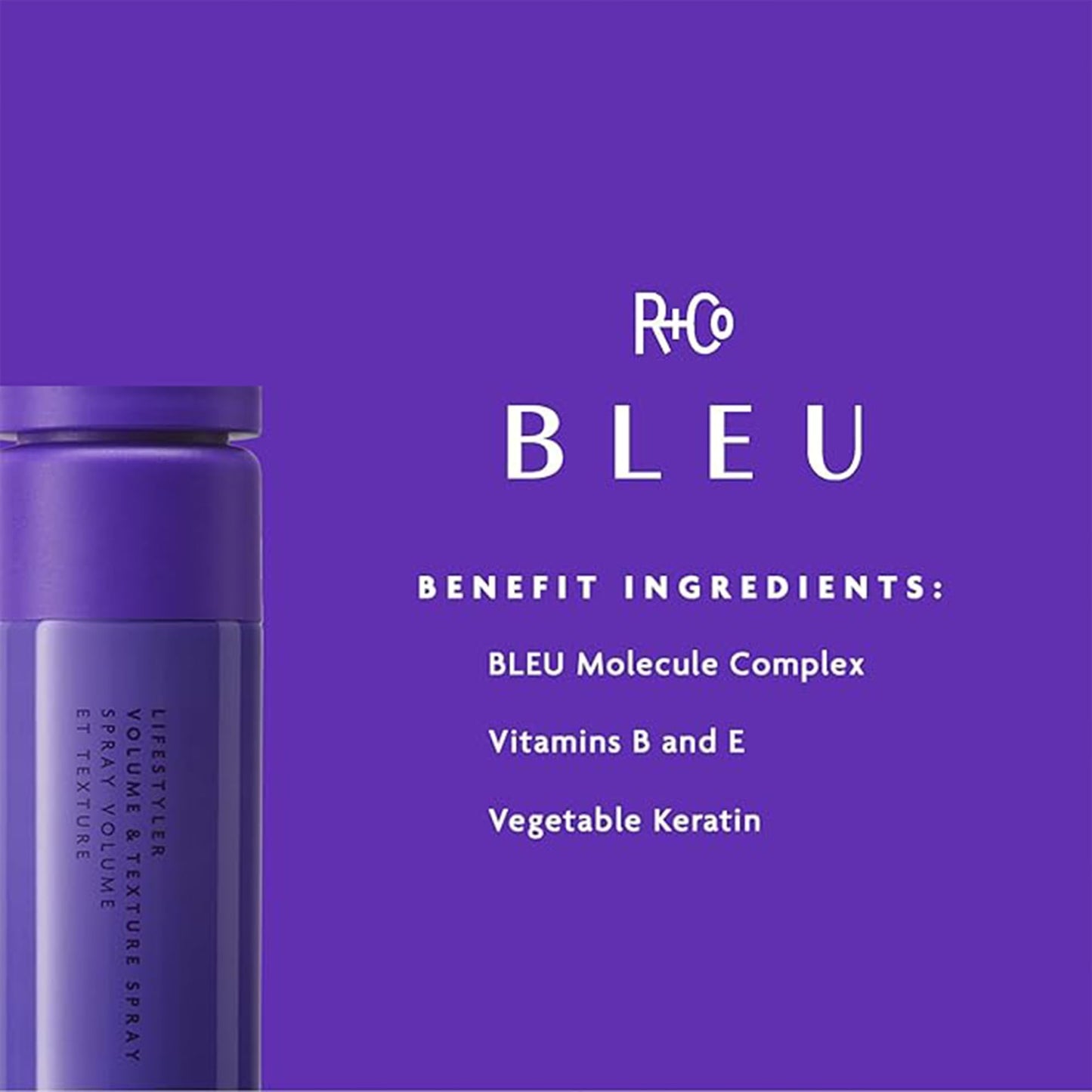 R+Co BLEU Ingenious Thickening Shampoo (8.5 oz) & LifeStyler Volume + Texture Spray (8.3 oz) - Adds Thickness, Volume, Texture, Body, and Movement Beauty & Personal Care R+Co