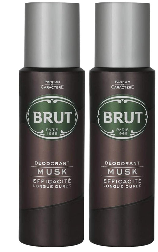 Brut Musk X 2 Deodorant Spray (Each 200Ml) Pack Of 2 Beauty and Personal Care Brut