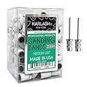 Karlash Professional Nail Sanding Bands Zebra Medium Grit File + Free 2 Mandrel (1 Pack) Beauty & Personal Care Karlash