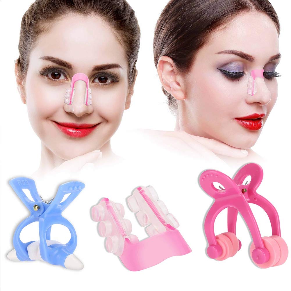 Sonew 3Pcs Nose Shaper Clip, Soft Silicone Nose Lifter for Wide Noses, Unisex Beauty and Personal Care Sonew