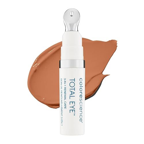 Colorescience Total Eye 3-in-1 Anti-Aging Renewal Therapy for Wrinkles & Dark Circles, SPF 35, Deep Beauty & Personal Care Colorescience