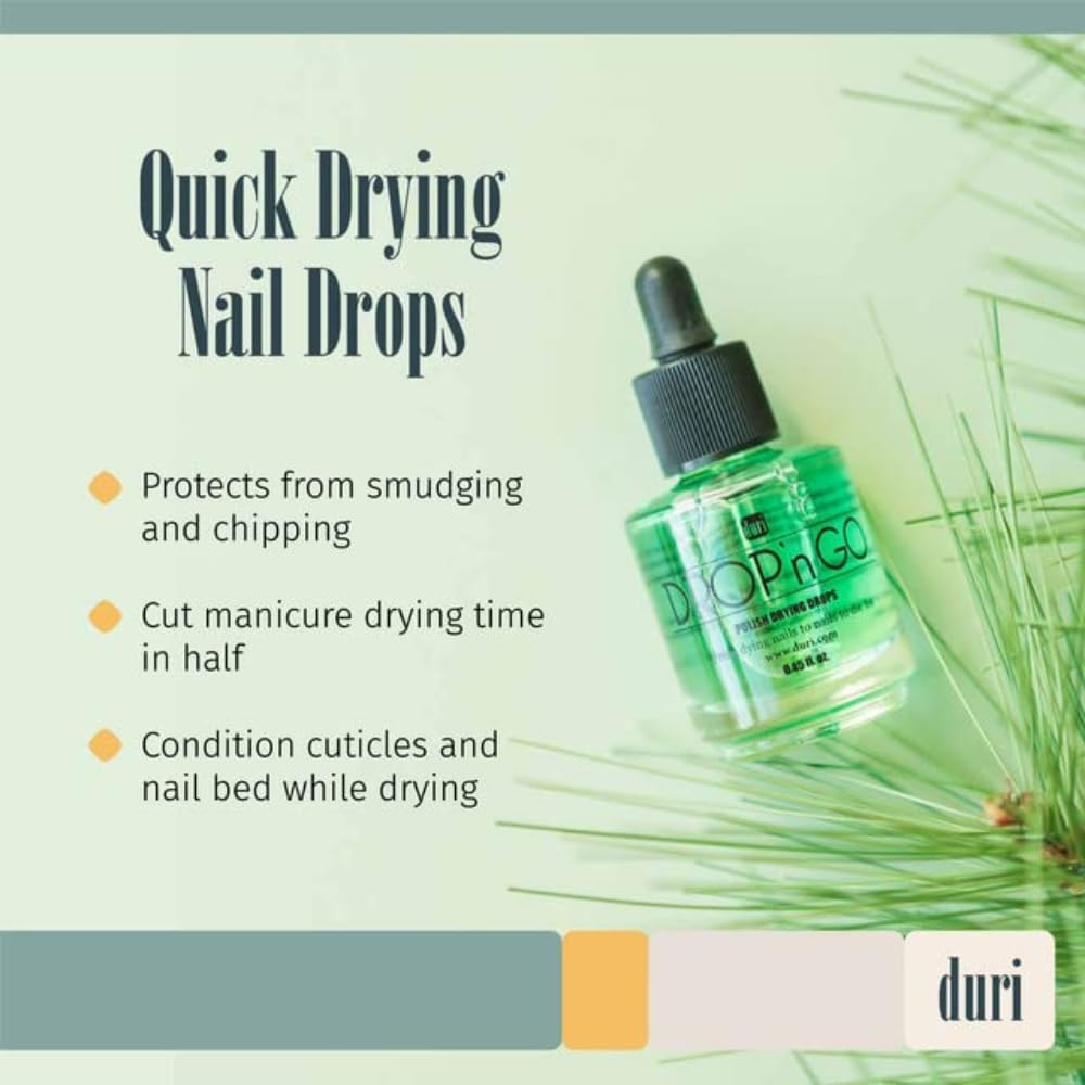 duri Drop'n Go Quick Dry Nail Drops - Fast Drying Drops for Long Lasting Nail Polish 0.45 fl. oz. (Pack of 1) Beauty & Personal Care duri