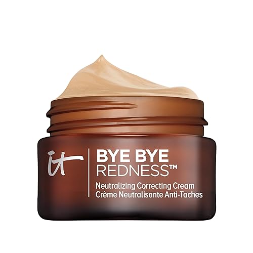 IT Cosmetics Bye Bye Redness Full Coverage Color Correcting Cream (Neutral Beige) - Redness Neutralizing Tinted Face Moisturizer, 12HR Hydration Beauty & Personal Care IT Cosmetics