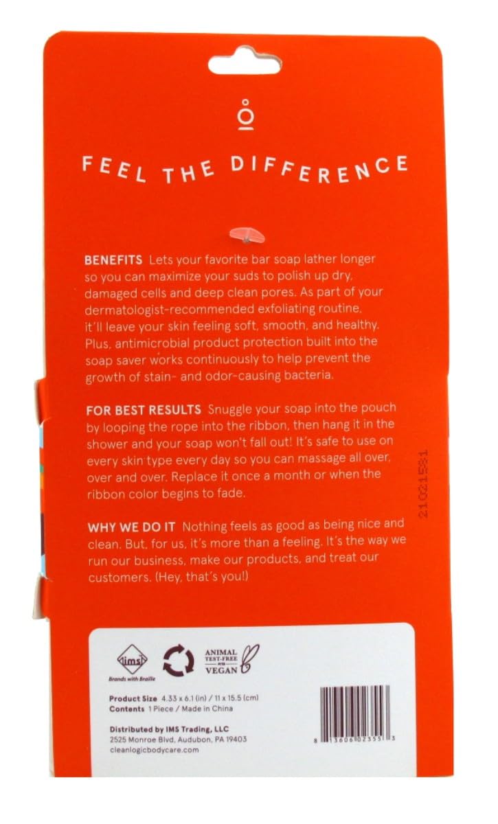Cleanlogic Clean Logic Bath & Body Exfoliating Soap Saver (Pack of 3) Beauty & Personal Care Cleanlogic