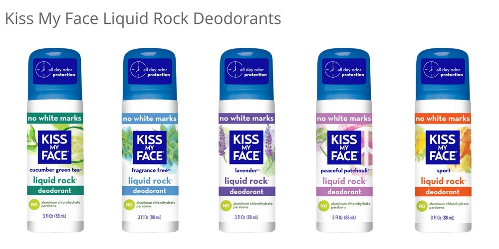 Kiss My Face Liquid Rock Aluminum Chlorohydrate Free Roll-on Deodorant, Patchouli, 3 Fl Oz Beauty and Personal Care Kiss My Face