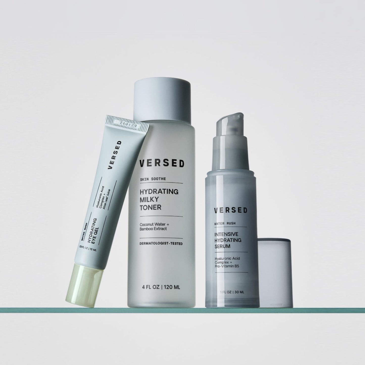 Versed Water Rush Intensive Hydrating Serum - Hyaluronic Acid Serums for Face with Vitamin B5 - Lightweight Face Serum for Dry Skin - Sensitive Beauty & Personal Care Versed