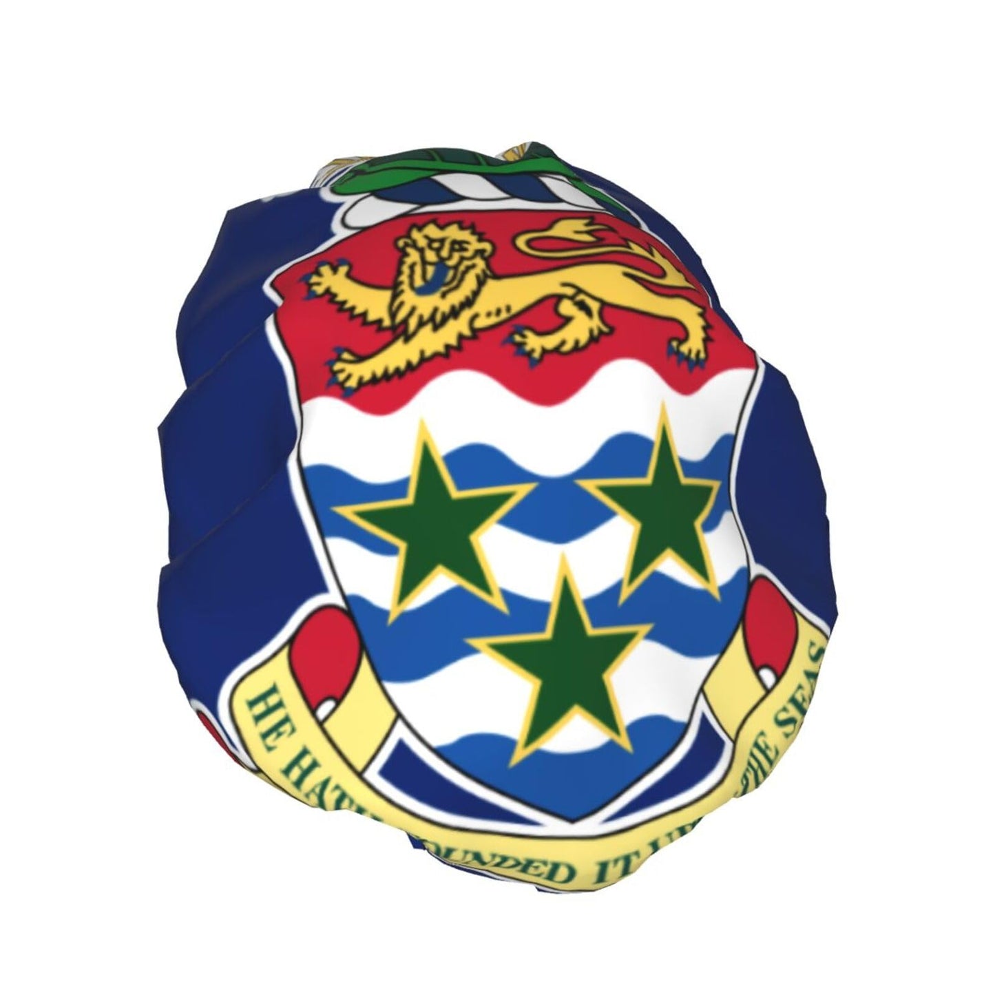 Cayman Islands Flag Prints Shower Cap Double Layer Lined Waterproof Bathing Shower Hat Beauty and Personal Care Hayyett