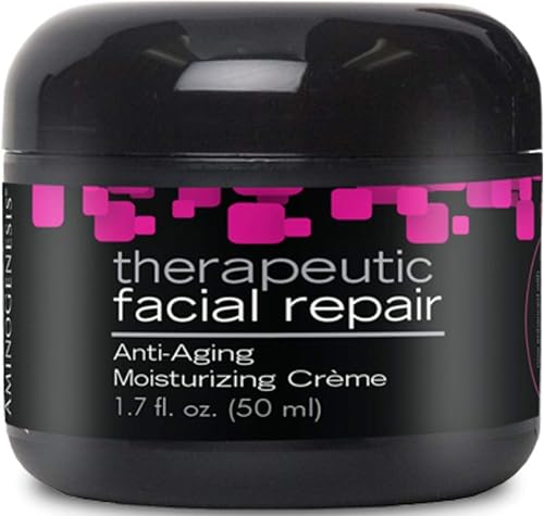 AminoGenesis Therapeutic Facial Repair w/SYTHE'6 1.7 oz Anti Aging, Moisturizer, Peptide, Amino Acids, Collagen, Elastin, Wrinkle, Dark Spot, Dry, All Beauty & Personal Care AminoGenesis