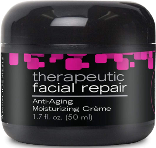 AminoGenesis Therapeutic Facial Repair w/SYTHE'6 1.7 oz Anti Aging, Moisturizer, Peptide, Amino Acids, Collagen, Elastin, Wrinkle, Dark Spot, Dry, All Beauty & Personal Care AminoGenesis