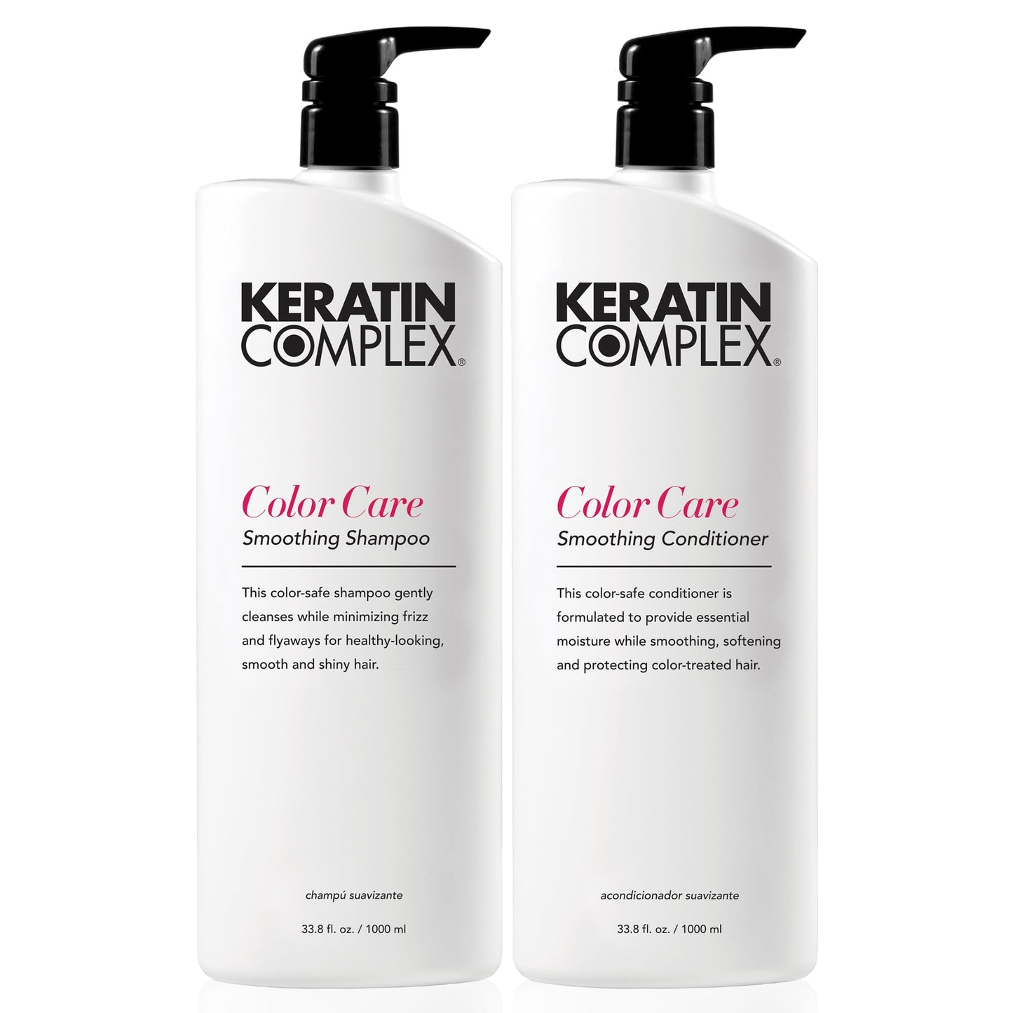 Keratin Complex - Color Care Smoothing Shampoo & Conditioner Duo - 33.8 fl oz Each Beauty & Personal Care Keratin Complex