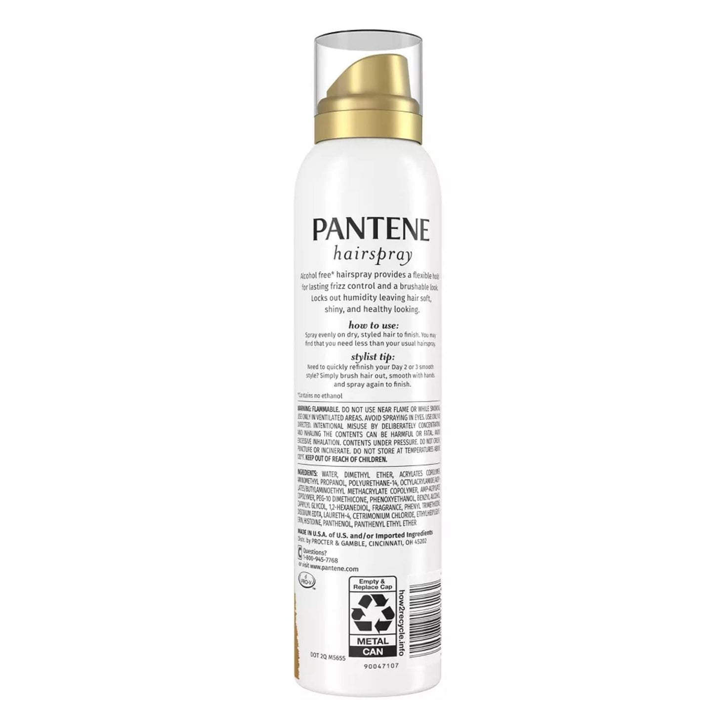 Pantene Air Spray 3 Dot Hair Spray Brushable Strong Hold 7 Ounce (207ml) (2 Pack) Beauty & Personal Care Pantene