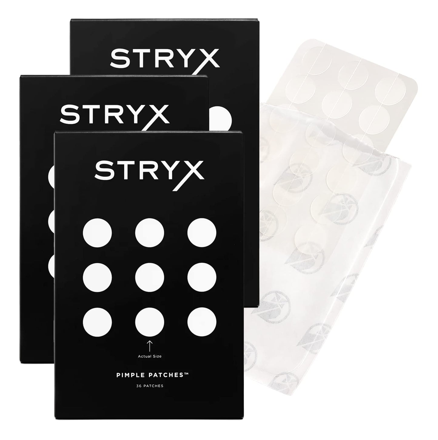 Stryx Hydrocolloid Acne Pimple Patches for Men, 3-Pack - Great for Breakouts, Zits, Blemishes, Whiteheads, & Reducing Redness - Designed for Men’s Beauty & Personal Care Stryx