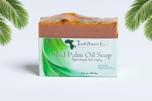 Juka's Organic Co. Red Palm Oil Soaps Hand Made with All Natural & Organic Ingredients 4oz Lavender Blend Beauty & Personal Care Juka's Organic Co.