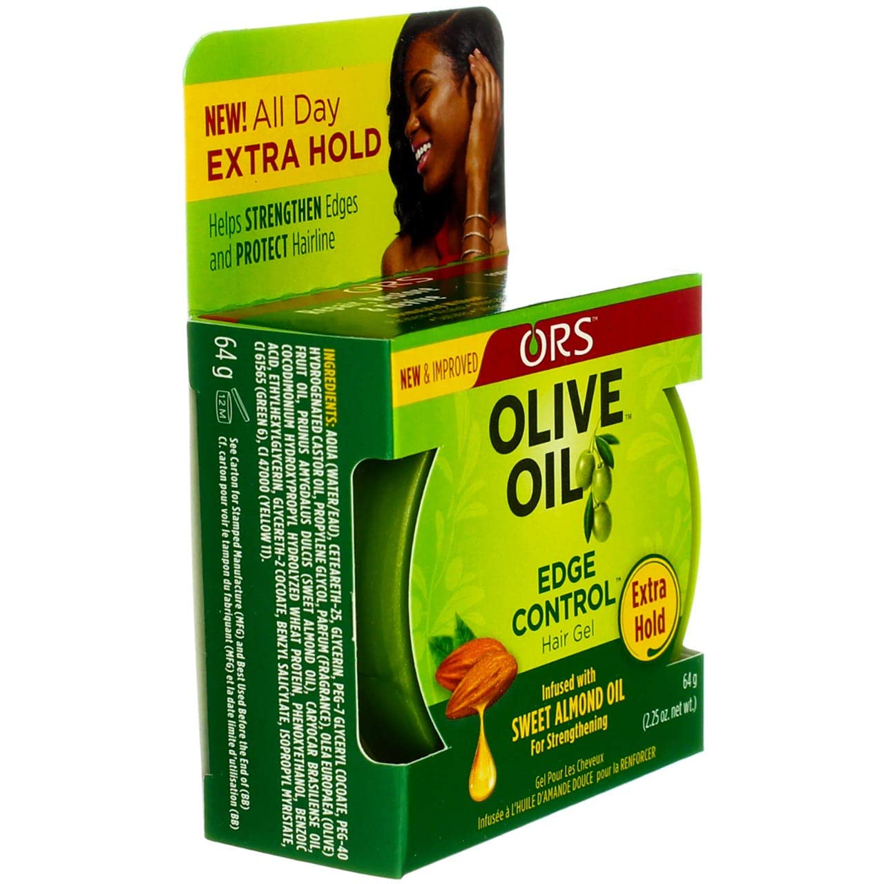 ORS Olive Oil Edge Control Hair Gel for Strengthening (2.2 oz) Beauty & Personal Care ORS