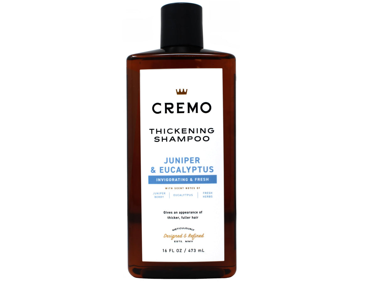 Cremo Thickening Shampoo for Men, Juniper & Eucalyptus, 16 Fl Oz (2 Pack)