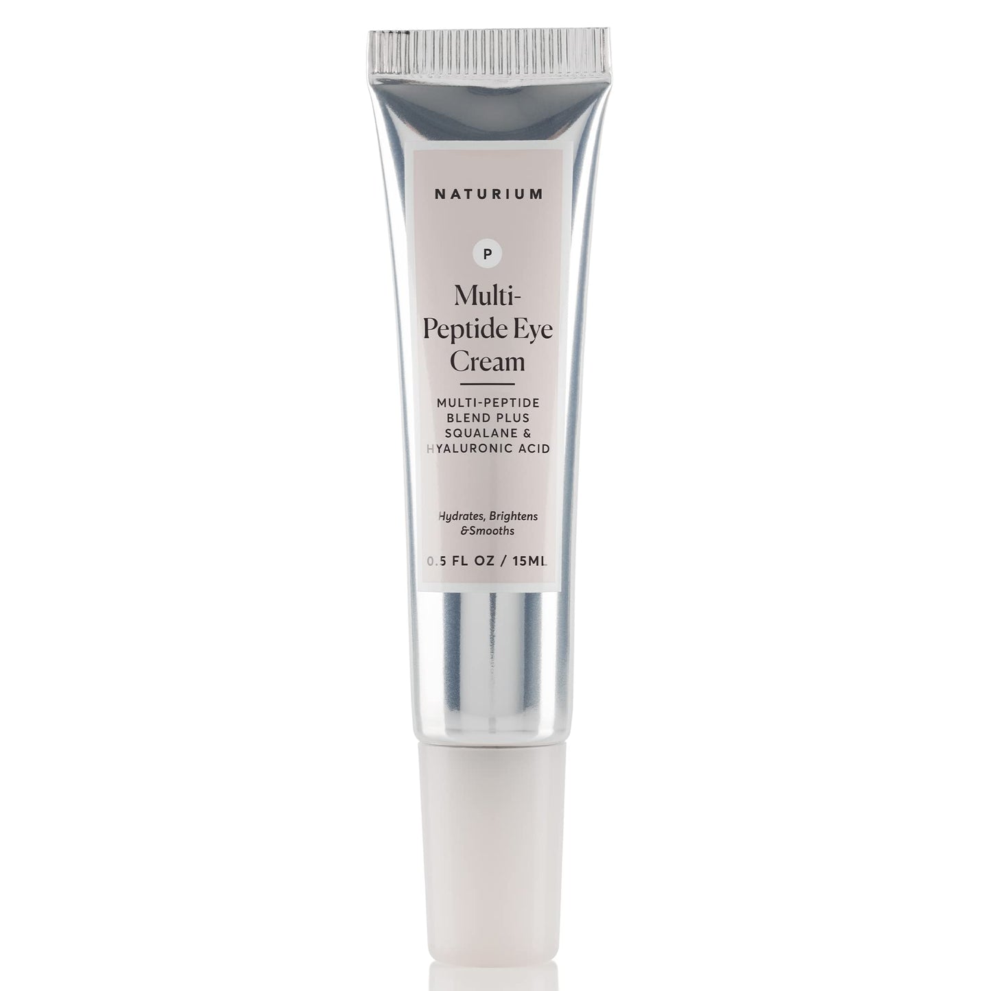 Naturium Multi-Peptide Eye Cream, Smoothing & Anti-Aging Skincare, with Squalene & Hyaluronic Acid, 0.5 oz Beauty & Personal Care Naturium