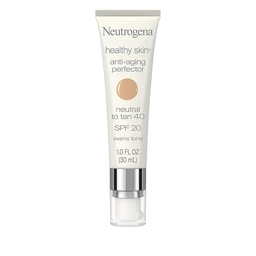 Neutrogena Healthy Skin Anti-Aging Perfector - with Retinol, Tinted Moisturizer with SPF 20 & Sheer Coverage that Smooths Skin Texture & Reduces the Beauty & Personal Care Neutrogena