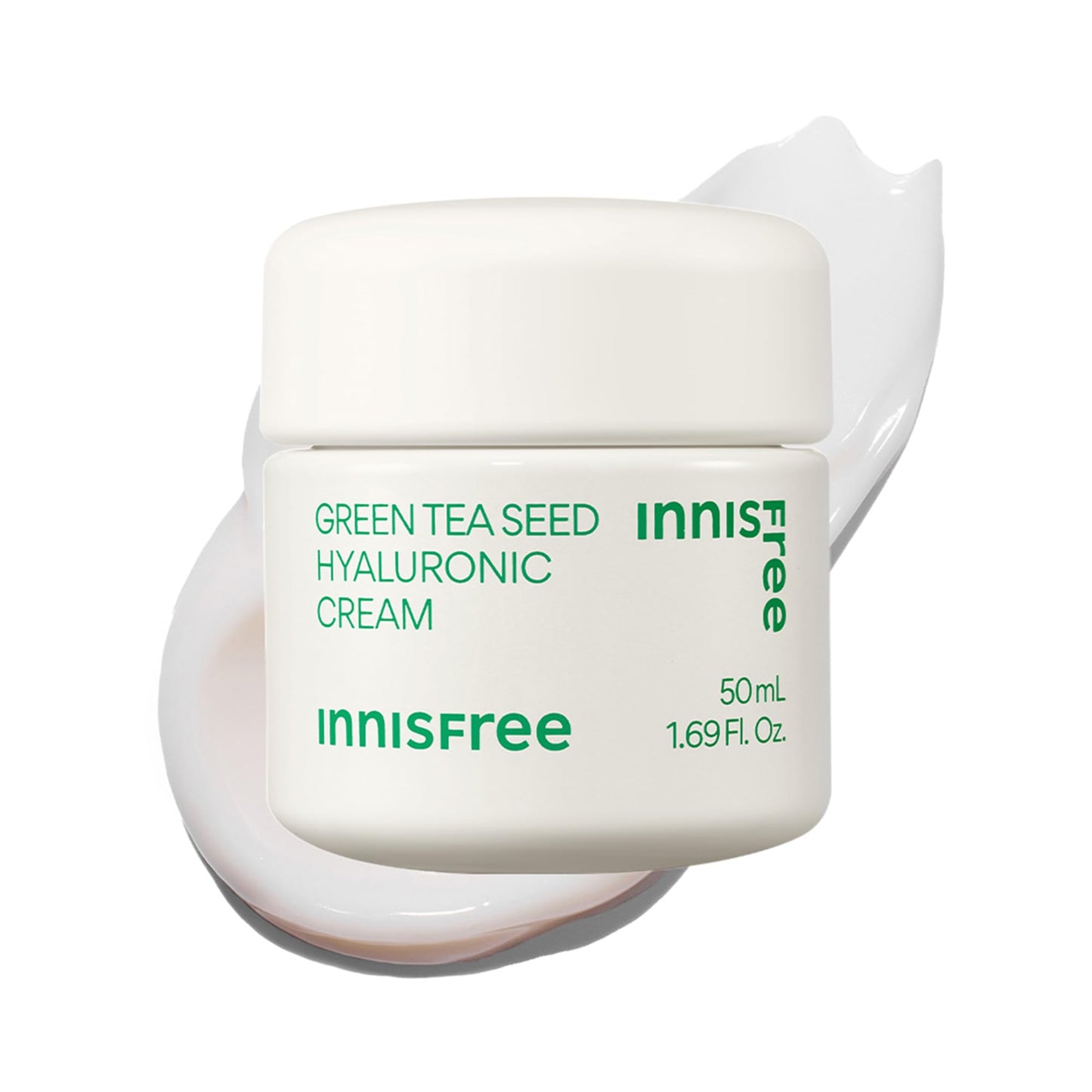 innisfree Green Tea Seed Hyaluronic Acid Cream, Korean Face Moisturizer with Ceramide & Skin Barrier Complex, Fragrance-Free & Non-Comedogenic Beauty and Personal Care innisfree Default Title