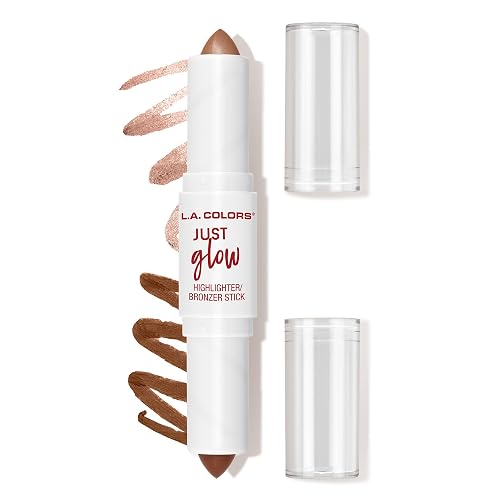 L.A. COLORS Just Glow Highlight Stick - Dual-Sided-Ended, Copper Haze CCS596 Beauty & Personal Care L.A. COLORS