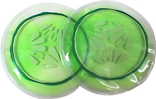 REUSABLE Gel Eye Coolers Cucumber Pack Pads Mask Eye Masque swelling puffiness relief by Kingsley Beauty & Personal Care Kingsley