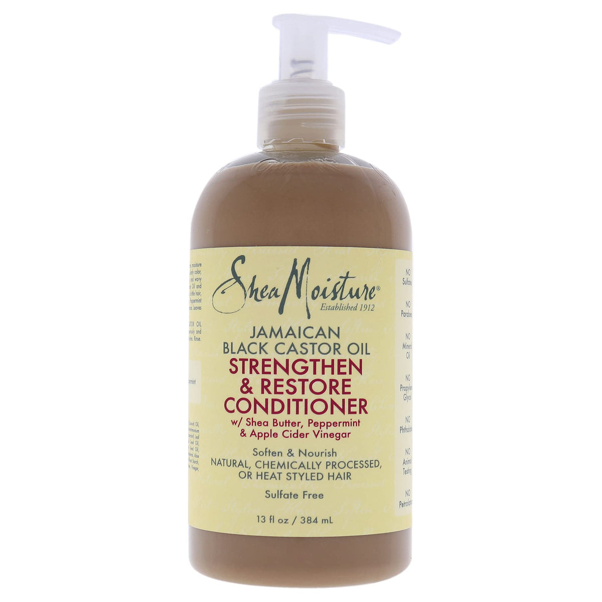 Shea Moisture Jamaican Black Castor Oil Strengthen and Restore Conditioner for Unisex - 13 oz Conditioner