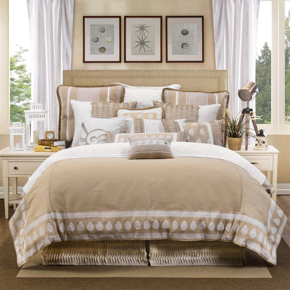 HiEnd Accents Newport Decorative Throw Pillow 16x24 inch, White Cream Pillow, Chic Casual Accent Pillow for Bed, Couch, Sofa Beauty and Personal Care H HIEND ACCENTS
