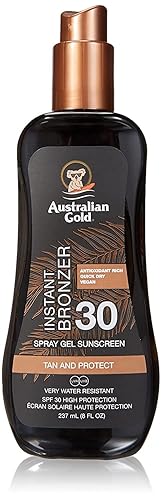 Australian Gold Spf#30 Spray Gel With Bronzer 8 Ounce (237ml) (3 Pack) Beauty & Personal Care Australian Gold
