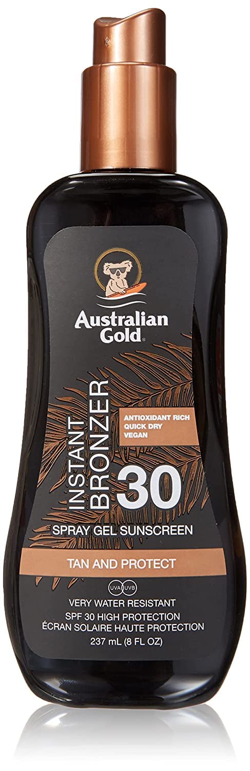 Australian Gold Spf#30 Spray Gel With Bronzer 8 Ounce (237ml) (3 Pack) Beauty & Personal Care Australian Gold