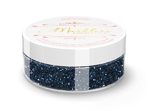 MARBLERS Twinkle Face & Body Glitter [Navy] 0.18oz (5g) | Fine | Non-Toxic | Vegan | Cruelty-Free | Festival, Rave & Party Makeup | Eye, Hair, Nail Beauty & Personal Care MARBLERS