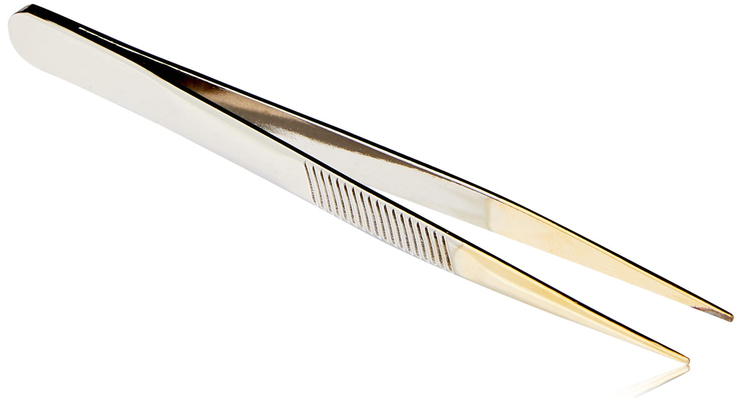 Mundial Gold Pointed Tweezers for Ingrown Hair Removal Beauty & Personal Care Mundial