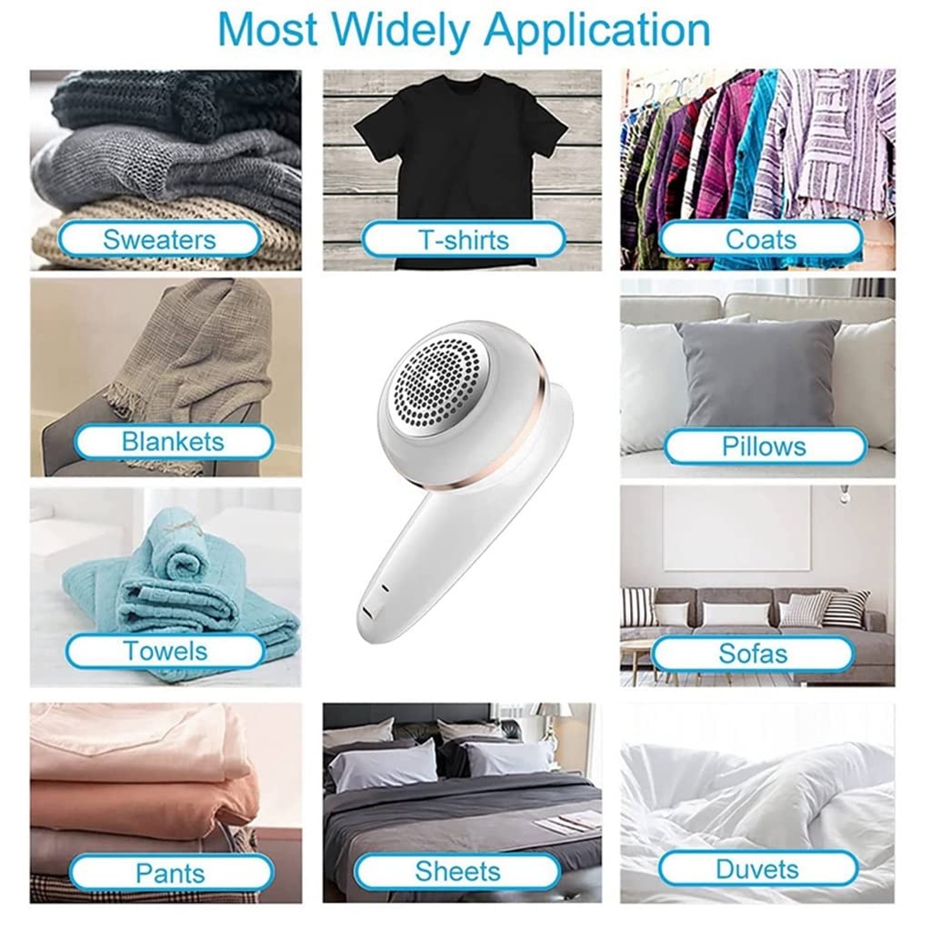 HIONJIN Sweater Fabric Shaver,Rechargeable Electric Lint Remover and Replaceable Stainless Steel Blade Beauty and Personal Care HIONJIN