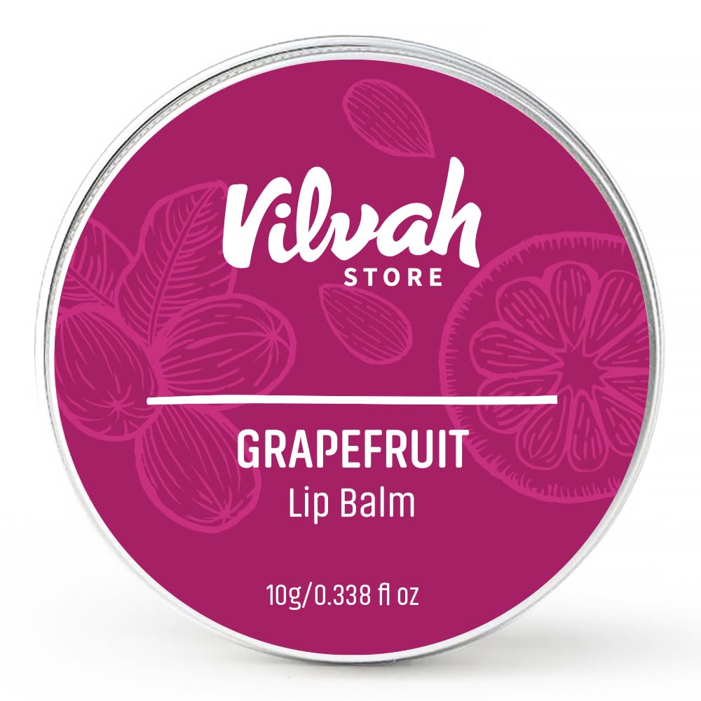 Vilvah Grape fruit Lip balm - 10g Beauty and Personal Care vilvah STORE
