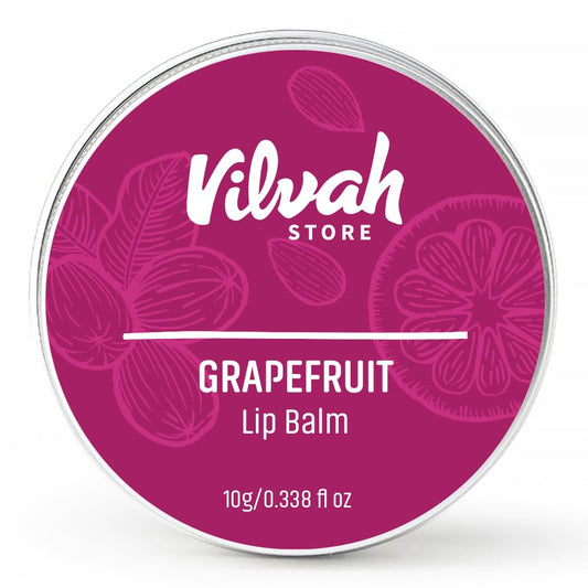 Vilvah Grape fruit Lip balm - 10g Beauty and Personal Care vilvah STORE