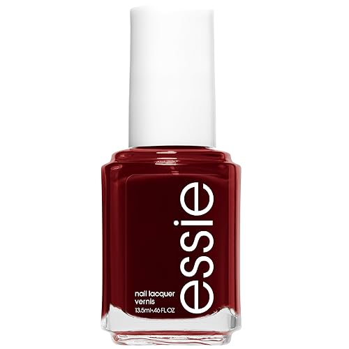 essie Salon-Quality Nail Polish, 8-Free Vegan, Deep Red Wine, Bordeaux, 0.46 fl oz Beauty & Personal Care essie